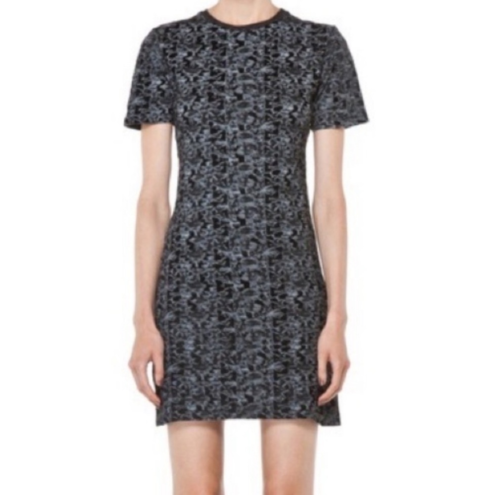 Theyskens' Theory Cherry Dress in Ibar Black Multi Size M.
